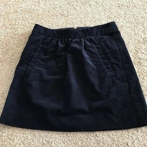 J.Crew Navy blue corduroy skirt size 00